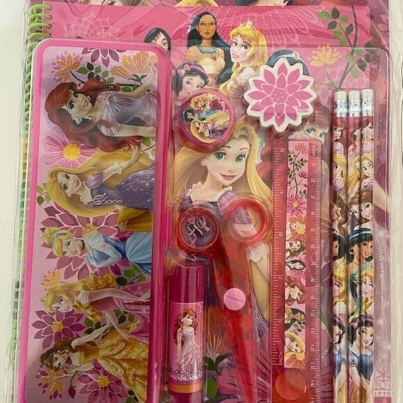 Disney Store Princess Supply Kit 11-Piece Stationary School Set NEW - Picture 4 of 7